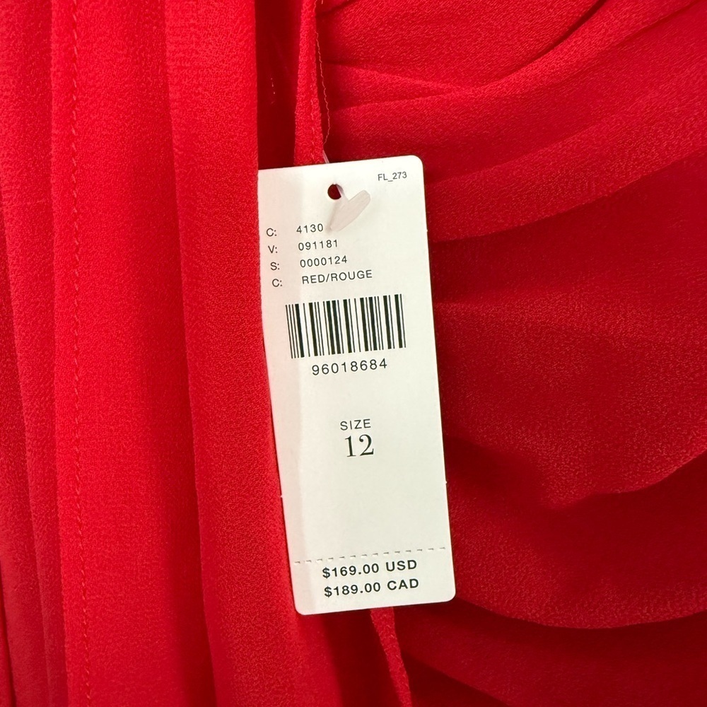 Anthropologie Red Halter Neck Dress - Picture 6 of 7